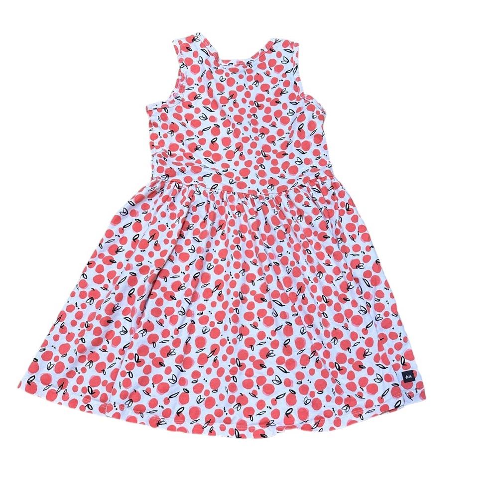 Tea Collection Girls Portugal Skirted Dress Oasis Fruit Size 7 - Picture 2 of 3